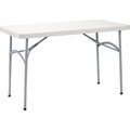 Global Industrial Plastic Folding Table, 48 x 24, White 695812